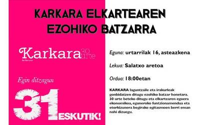 KARKARA elkarteak ezohiko batzarra egingo du datorren asteazkenean