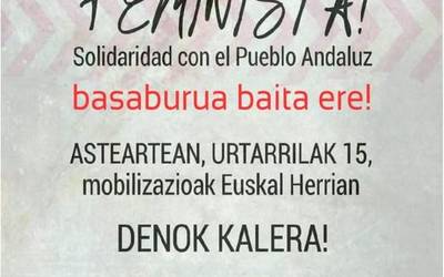 Andaluziar herriari elkartasun feminista adierazteko kontzentrazioa
