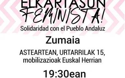 Faxismoaren aurrean mobilizaziora deitu du Zumaiako Mugimendu Feministak