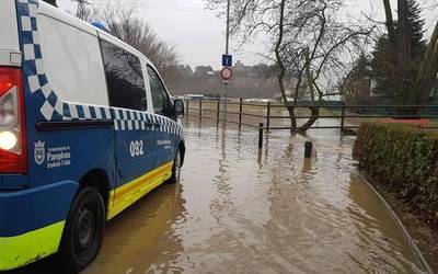 Uholde arriskuagatik alertan dira Iruñea, Atarrabia eta Burlata