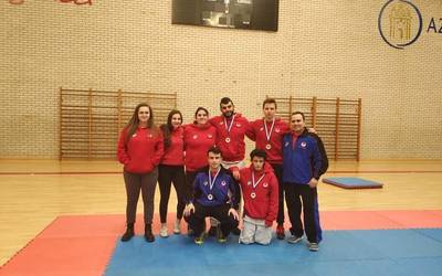 Aloña Mendik emaitza onak lortu ditu Gipuzkoako senior karate txapelketan