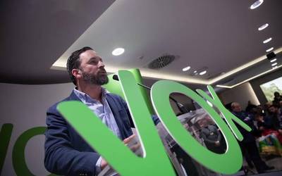 Santiago Abascal: "Vox izanen da Nafarroatik nazionalismoa eta filoterrorismoa kanporatuko dituena"