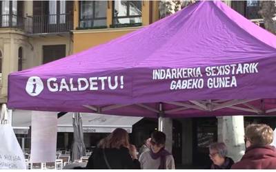 Greba feministaren inguruko informazio gunea, Gazteluko Plazan