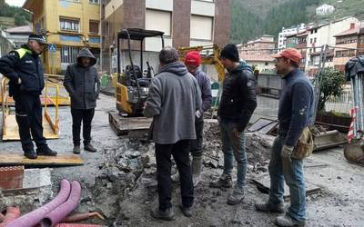 Gas hodi bat zulatu dute Errabaleko lanetan