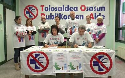 TOPA-k eratutako lan mahaiak 125.000,000 eurotan   kalkulatu du Osakidetzak Tolosaldean pilatutako zorra