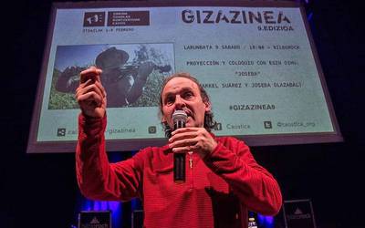 Joseba Olazabal mendaroarraren protesta Bilboko Gizazinea programan aurkeztu dute