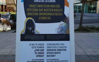Zurrumurruen aurkako mezuek hartu zuten atzo Amurrio