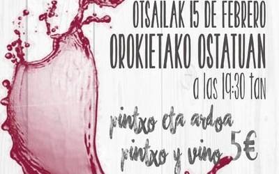 Orokietako ostatuak ardo dastaketa antolatu du