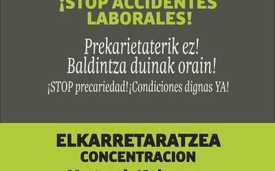 Lan istripua salatzeko elkarretaratzea