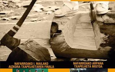 Oier Kañamares Nafarroako I. mailako aizkora txapelketan arituko da gaur