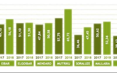 Elgoibar eta Mendaro eskualdeko batazbestekoaren azpitik hondakinen gaikako bilketan