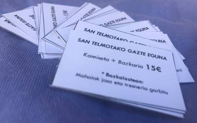Santelmoetako Gazte Eguneko bazkariko txartelak salgai daude dagoeneko
