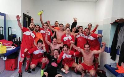CD Orduñako taldea lehenbiziko postuan dago, jardunaldi erdiak igarota
