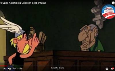 Ez we can´t: Asterix eta Obelixen desbenturak hizkuntza-eskubideak aldarrikatzeko