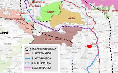 Goi tentsioko argindar linea egitasmoa baztertzea eskatu dute