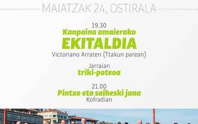 Kanpaina amaierako ekitaldia, ostiral honetan