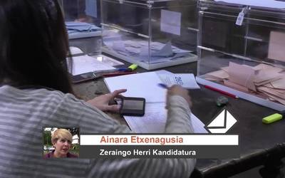 Zeraingo Herri Kandidaturako Ainara Etxenagusiaren iritzia Udal Hauteskundeen emaitzen inguruan