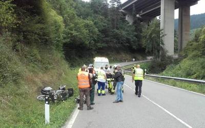 Istripua izan du motor gidari batek Baranbion