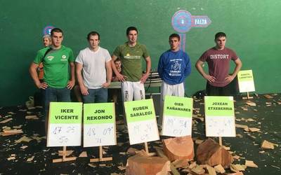 Eskualdeko bost aizkolari ariko dira igandean Nafarroako lehen mailako kanporaketan