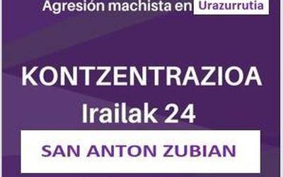 San Anton Zubian salatuko dute Urazurrutian egondako azken eraso sexista