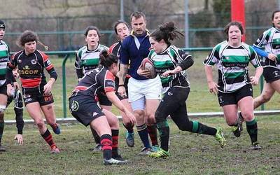 Asteburuan garaipena lortu du berriz La Unica nesken rugby taldeak