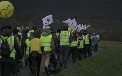 Zaballako espetxeko mobilizazioarekin hasi ziren presoen aldeko elkartasun ekimenak larunbatean