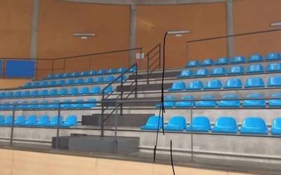 Kiroldegiko armailetan barandak jarri dituzte segurtasuna hobetzeko