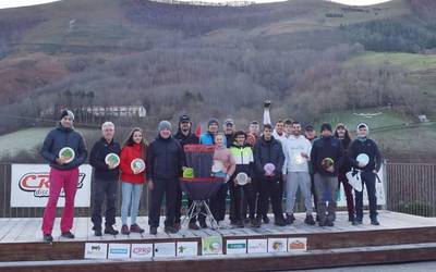 Joxe Elgorriaga eta Mikel Ibarrola dira discgolfeko Nafarroako lehen txapeldunak