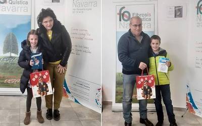 Fibrosi kistikoaren aurkako elkarteko postal lehiaketan bi arraioztar sarituak