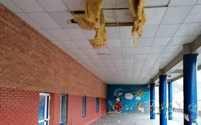 Berriz ere egin dituzte hainbat apurketa San Martin eskolan, Gabonetan