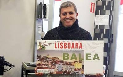 Juankar Unanua igantziarrak irabazi du Berako merkatariek zozketatutako Lisboarako bidaia