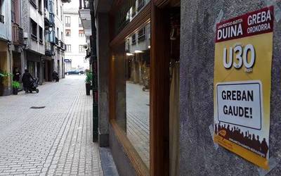 Greba orokorrarekin bat eginez, Azpeitian ere planto egiteko prest