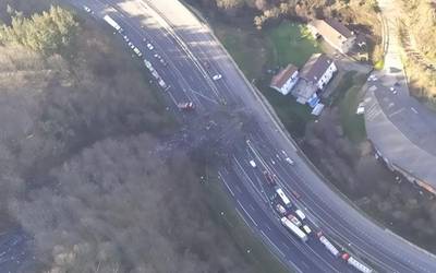[OHARRA] A-8 autopista partzialki zabalik dago Zaldibar parean, by-pass bat ipini ostean