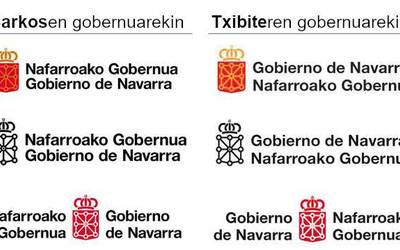 Nafarroako Gobernuak bere logo ofiziala aldatu du, gaztelania aurretik ager dadin