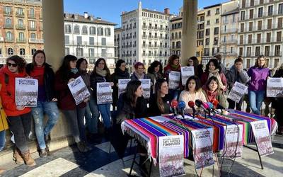Martxoaren 8an borrokara batzeko dei egin du Euskal Herriko Mugimendu Feministak