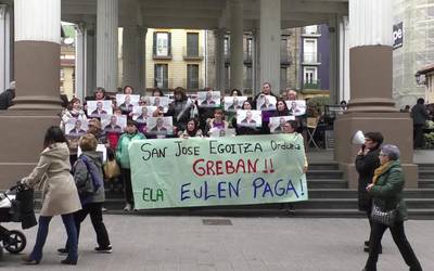 Egoitzetako langileen greba martxorarte luzatu du ELAk