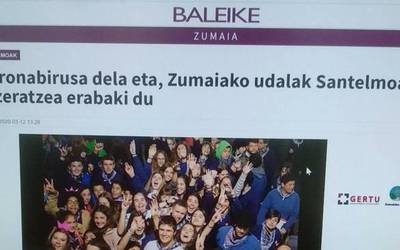 FALTSUA. Koronabirusagatik santelmoak atzeratuko direnaren albistea ez da egiazkoa
