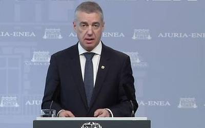 Iñigo Urkullu: "Neurri ulergaitza da Osakidetza eta Ertzaintza Madrilen esku geratzea"