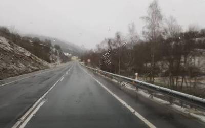 Herrerako mendatea itxi dute, elurragatik