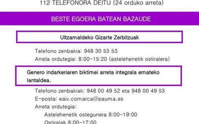 Konfinamenduan, indarkeria egoeran laguntza eskatzeko baliabideak