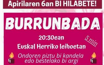 Leihoetan burrunbada egitera deitu du gaur Zaldibar Argitu plataformak