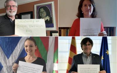 Nazioarteko hainbat ordezkarik egin dute bat Euskal Herria Baterak egindako deialdiarekin