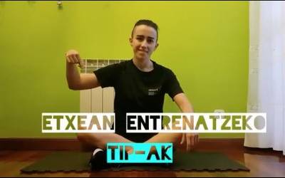 Trizepsak lantzeko ariketa saioa