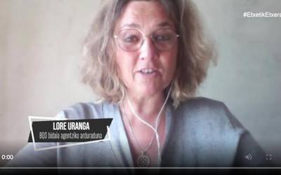 Lore Uranga: "Aurreko hilabeteetan egindako lan dena desegiten ari gara"
