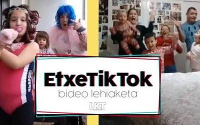 Martxan da etxeko txikiei zuzendutako Etxetiktok bideo lehiaketa