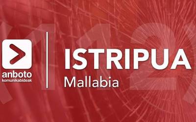 Txirrindulari batek istripua izan du Mallabiko Areitio auzoan