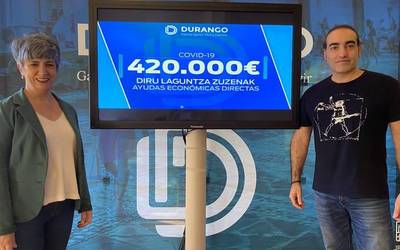 Durangoko Udalak 420.000 euro bideratuko ditu negozio txikietara eta familietara