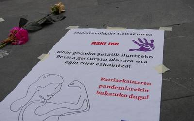 Angeluko erailketa matxista salatu dute Lazkaon