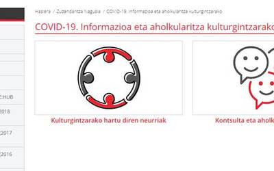 Kultura zuzendaritzak sektoreko profesionalentzako aholkularitza zerbitzu bat prestatu du