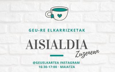 Aisialdiari buruzko zuzeneko elkarrizketa zikloa GEU elkartearen eskutik
